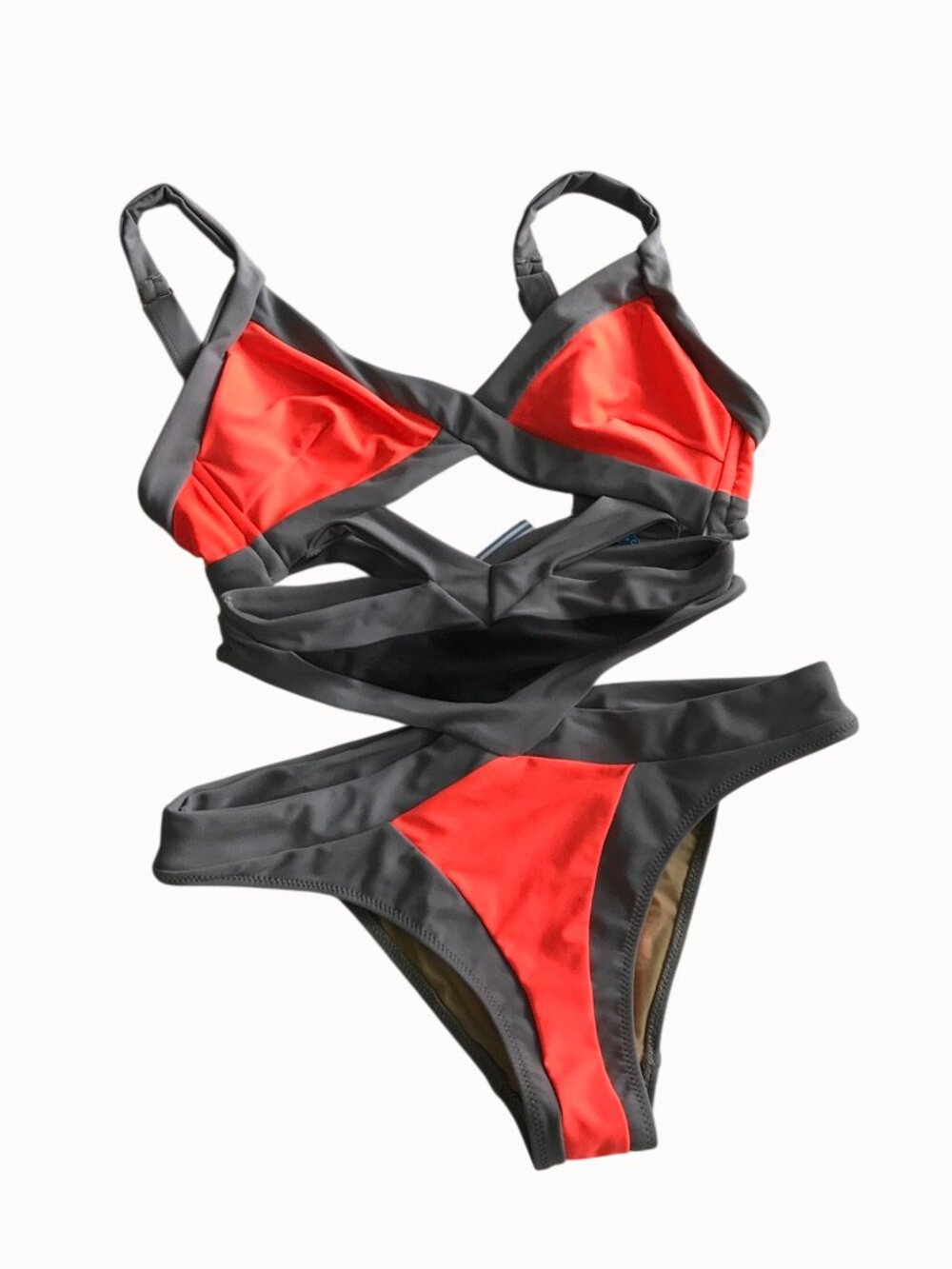 Les Canebiers Saint Tropez Cut Out One Piece Swimsuit size L